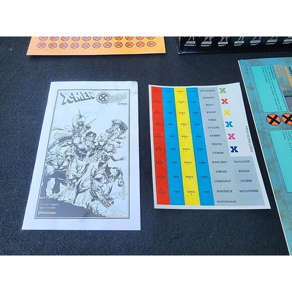 X-Men Under Siege! Vintage 1994 Collectable Board Game UNPUNCHED Vintage NICE - Picture 4 of 10